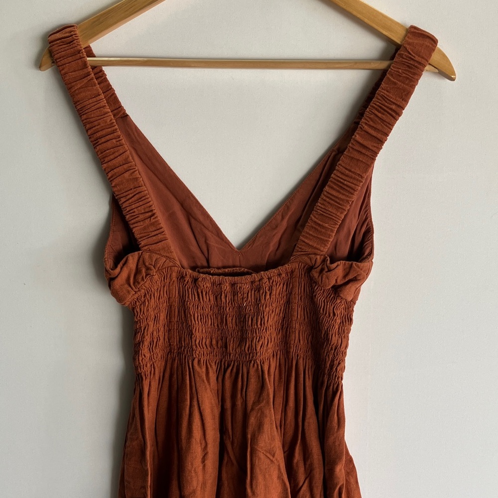 Abercrombie & Fitch Rust Midi Dress - Picture 6 of 6